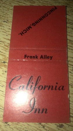 California Inn - Matchbook (newer photo)